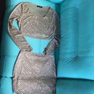 Sparkly two piece outfit